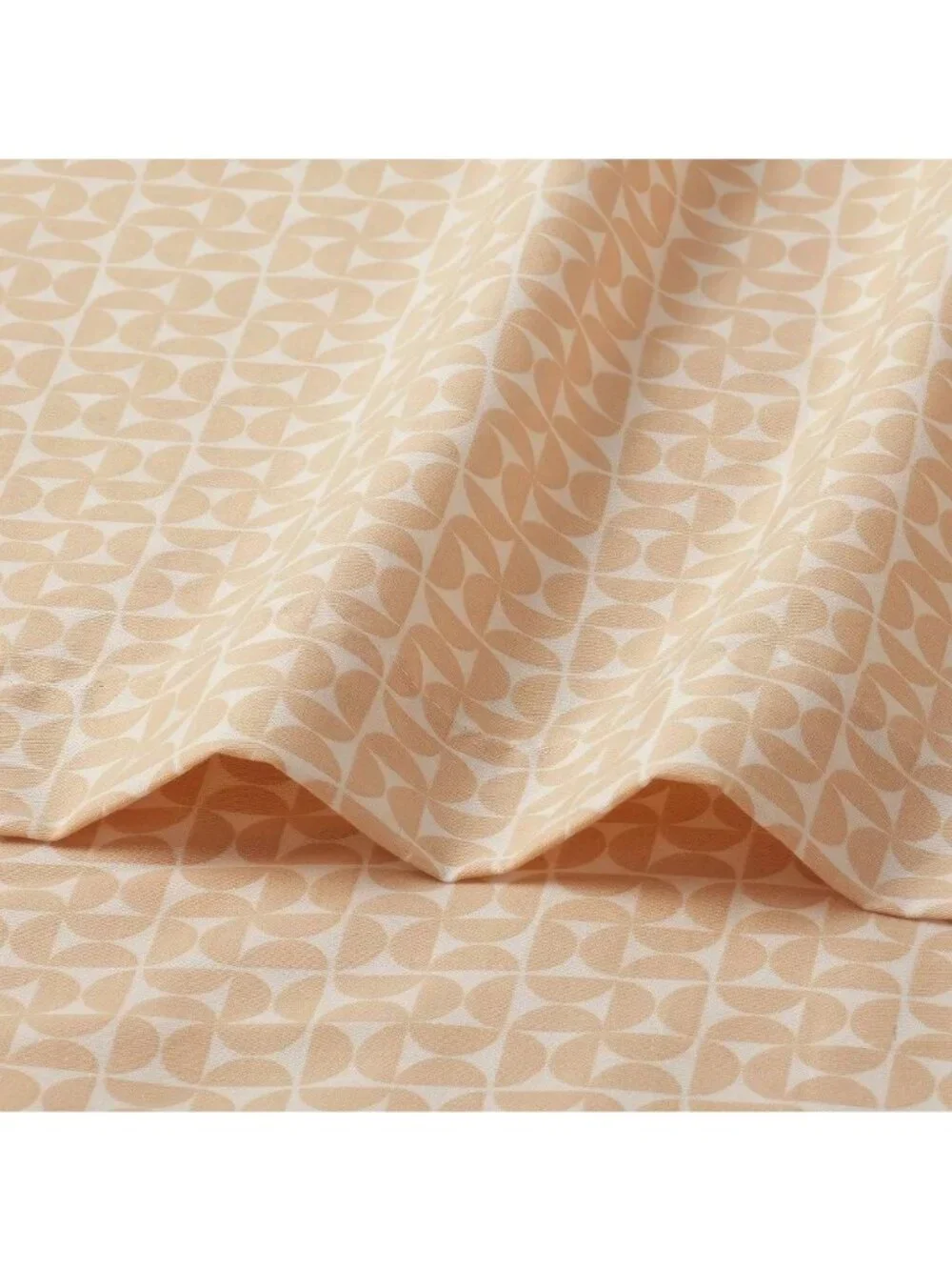 Room Essentials Easy Care Cotton Sateen Natural Geo Twin 3 Piece Sheet Set NWOT